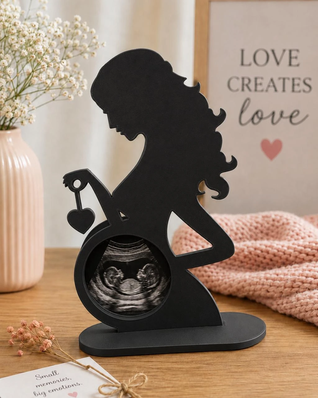 Porta-Ecografía Embarazada 3D – Regalo para Futura Madre – photo 6